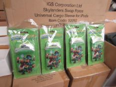 Box of 12x Skylanders Swap Force universal cargo sleeve, new and packaged.