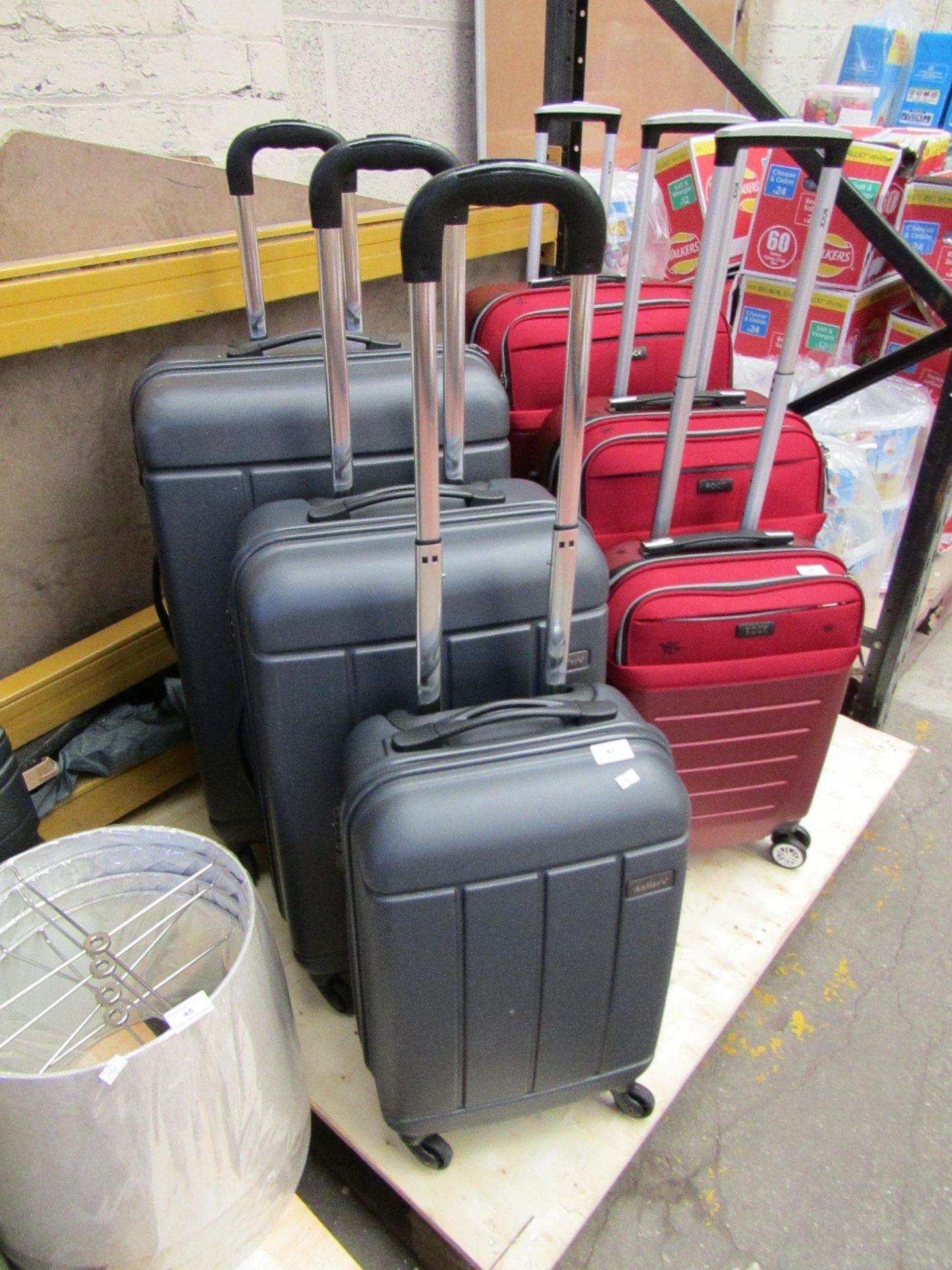 Set of 3x Antler suitcases, no major damage.