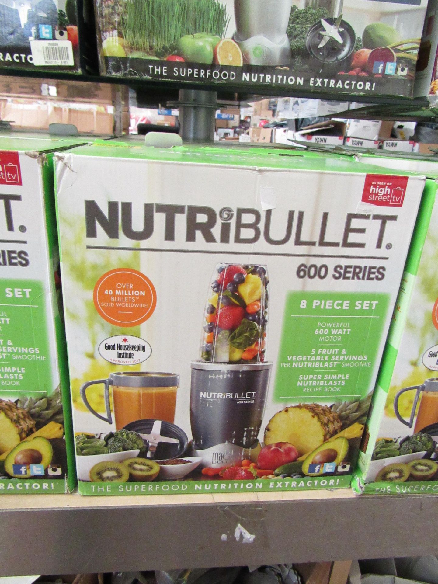 | 1x | NUTRIBULLET 600 SERIES | UNCHECKED AND BOXED | NO ONLINE RE-SALE | SKU C5060191461245 |