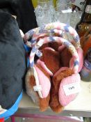 3x Bunny ear muffs, new.