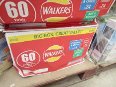 Box of approx 60x 25g variety crisp box. BB 03/2020