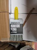 4x 100mm fence and Shed Brushes, new