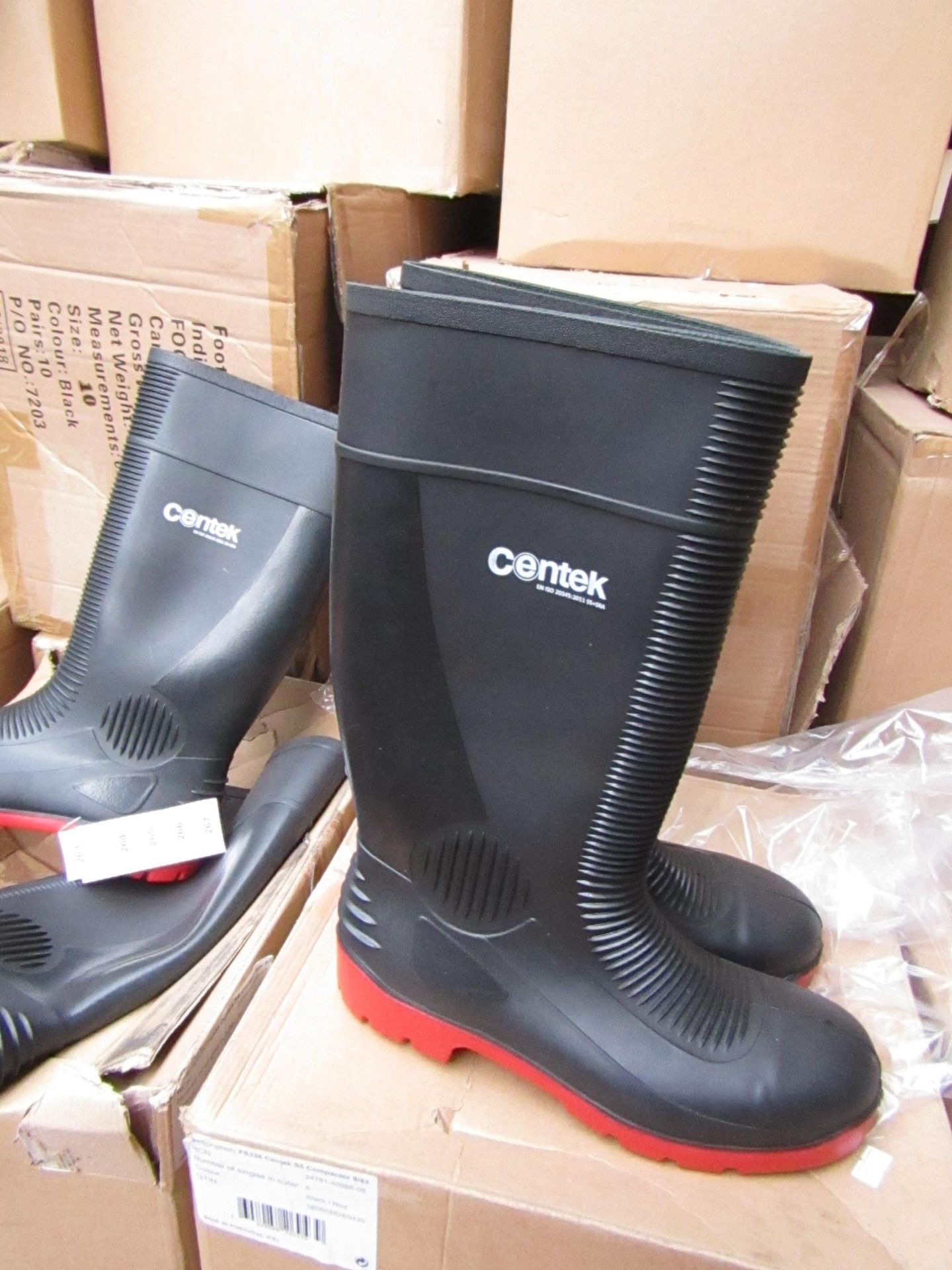 Centex S55 Comnpactor Steel Toe Cap Wellies size 8, new