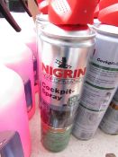 5x 400ml Canisters of Nigrin Performance Cock spit spray with ornage scent, new