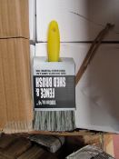 4x 100mm fence and Shed Brushes, new