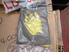 12x Pairs of Yellow rubber gloves, new