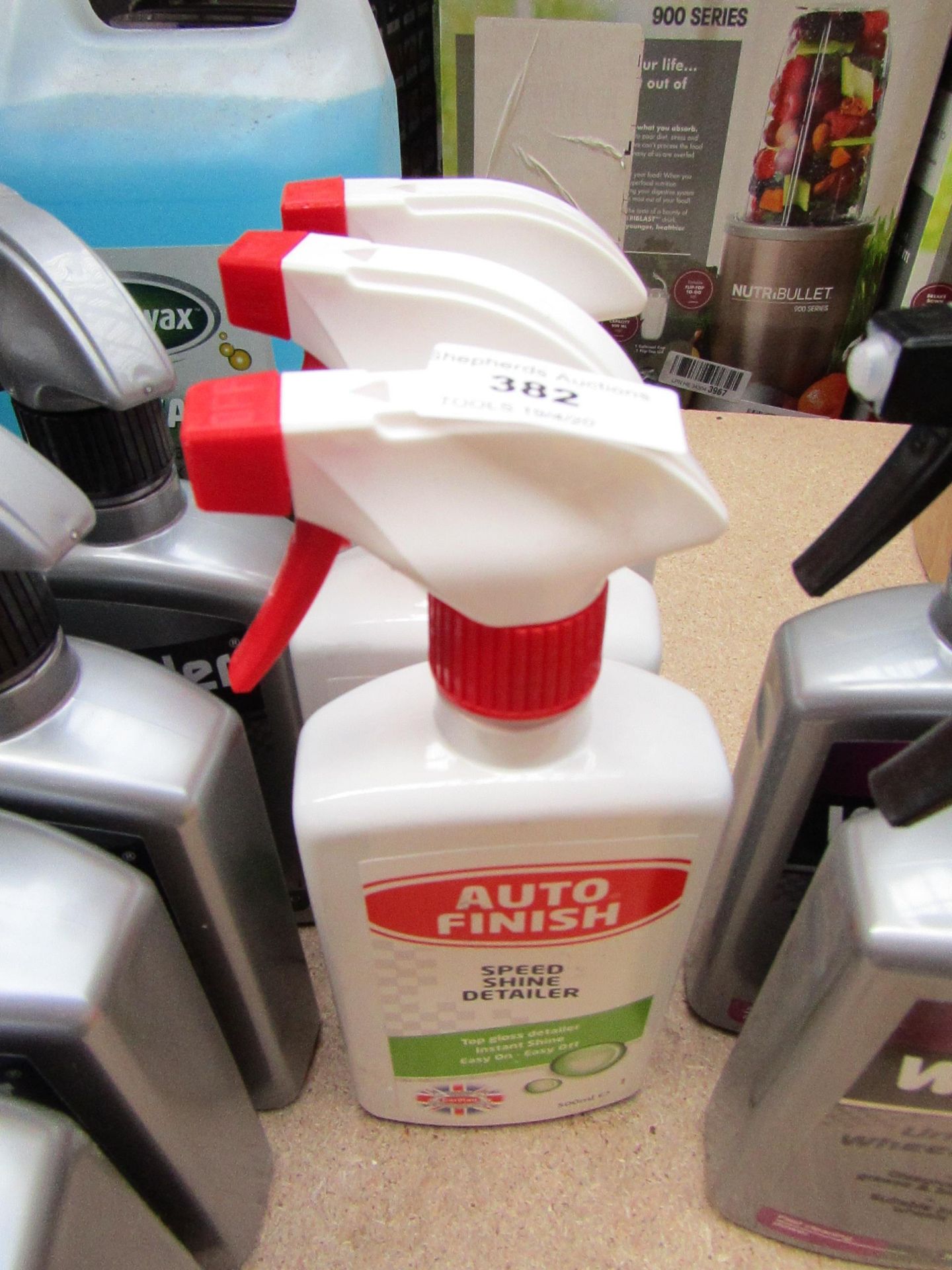 3x 500ml Spray bottles of Auto Finish Speed Shine Detailer, new