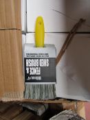 4x 100mm fence and Shed Brushes, new