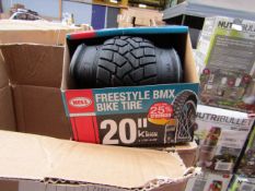 a Box of 2x Bell free style replacement BMX Tyres, new, please note these are picked at random and