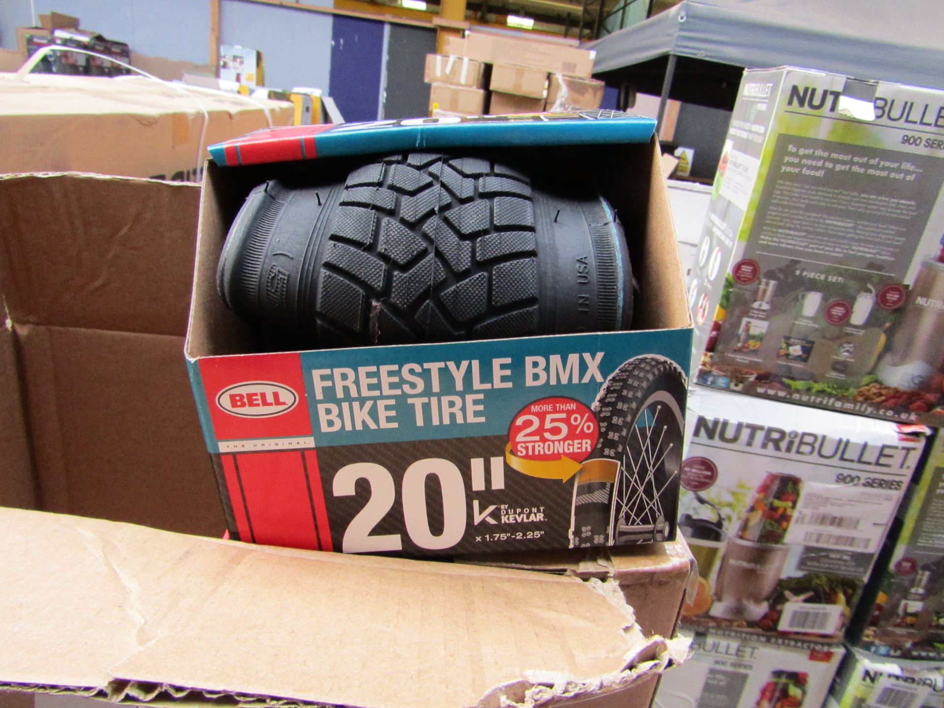 a Box of 2x Bell free style replacement BMX Tyres, new, please note these are picked at random and