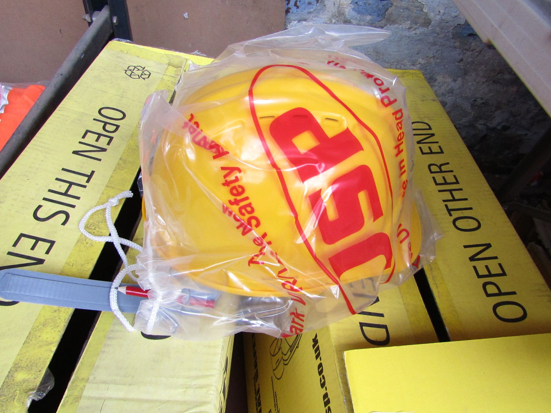 JSP safety hard hat, new.