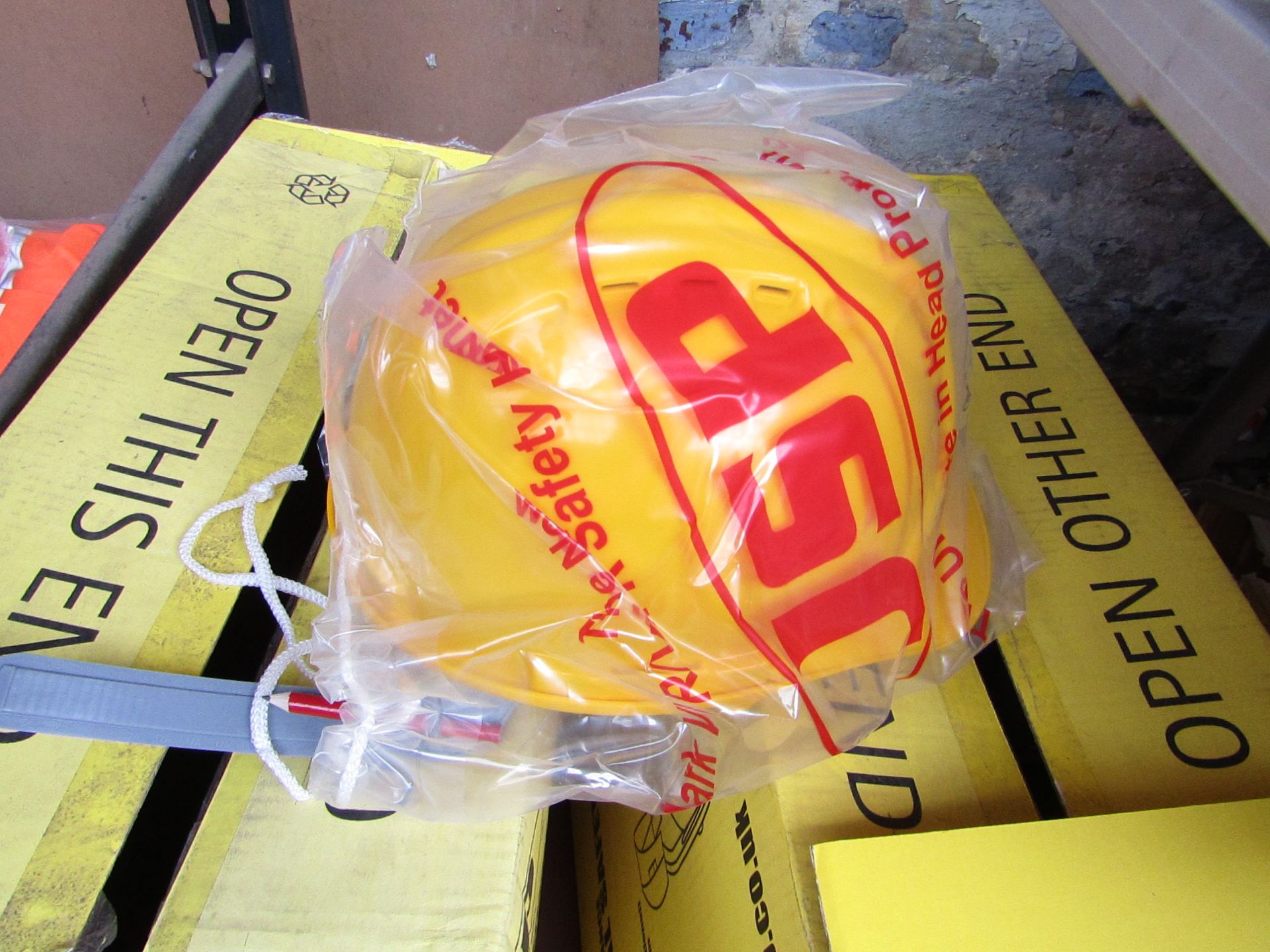 JSP safety hard hat, new.