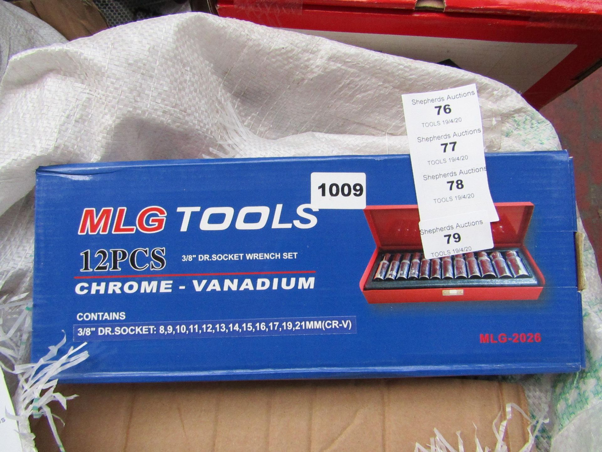 MLG Tools 12 Piece Socket set in carry case