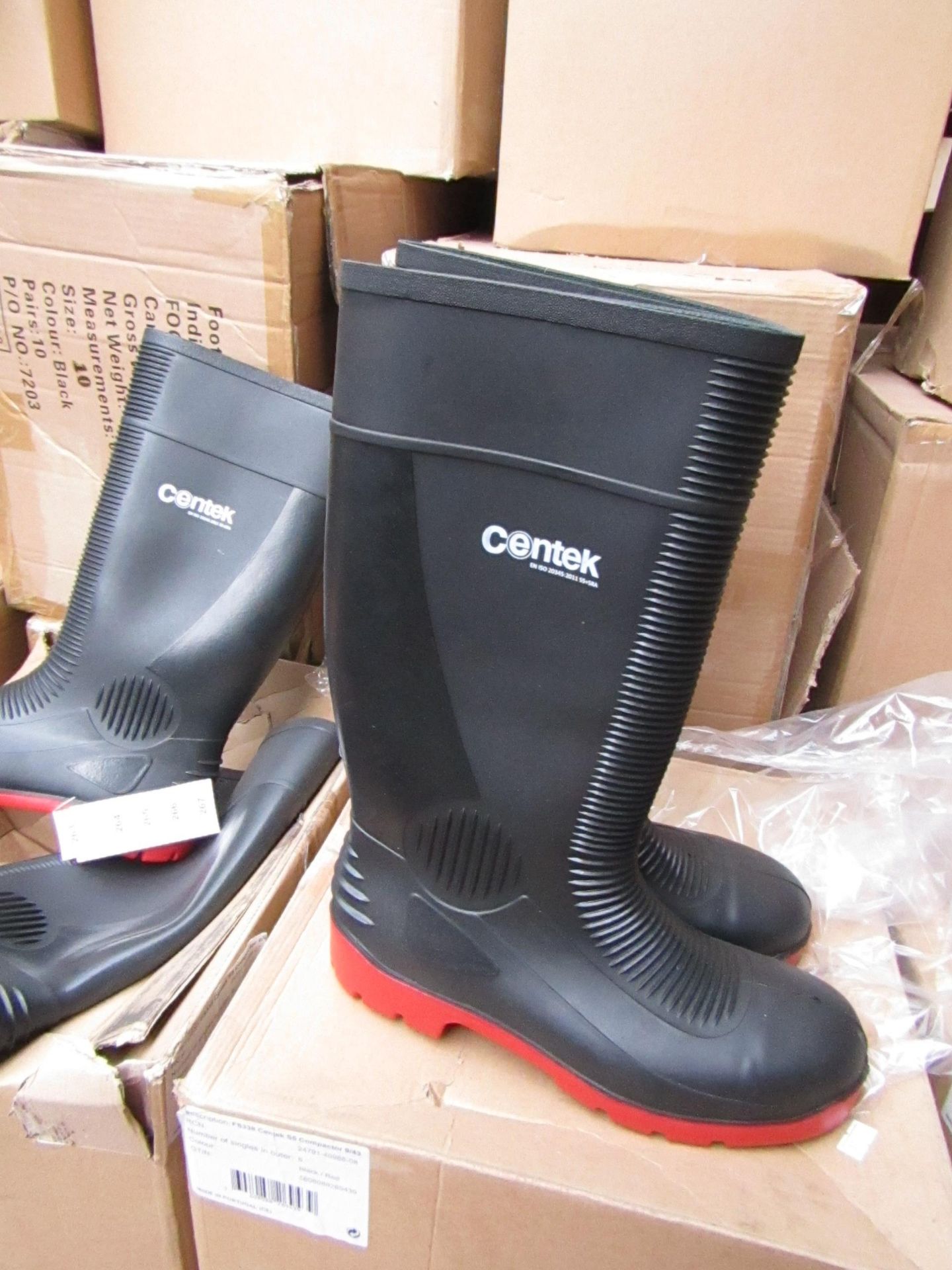 Centex S55 Comnpactor Steel Toe Cap Wellies size 8, new