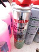 5x 400ml Canisters of Nigrin Performance Cock spit spray with ornage scent, new