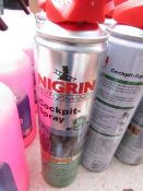 5x 400ml Canisters of Nigrin Performance Cock spit spray with ornage scent, new