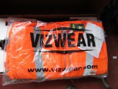 Vioz Wear Orange Hi Viz Fleece jackets, new 3XL