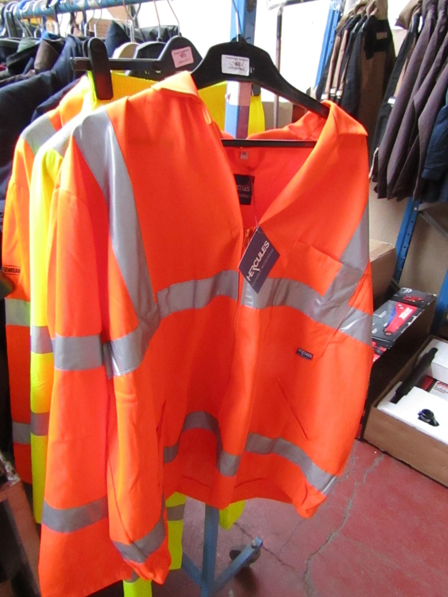 Hercules Hi Viz work jacket, new, size 3XL