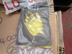 12x Pairs of Yellow rubber gloves, new