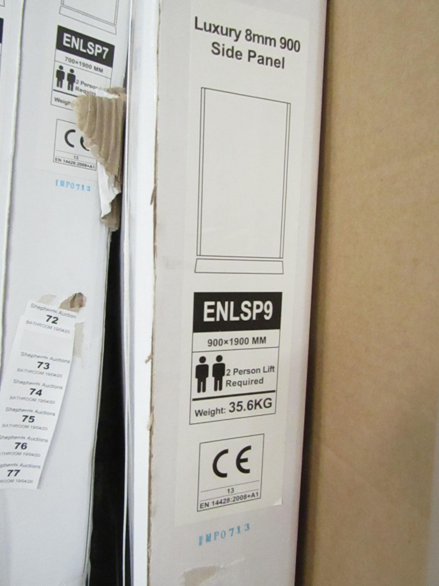 Luxury 8mm 900 Side panel ENLSP9, New and boxed. - Image 2 of 2
