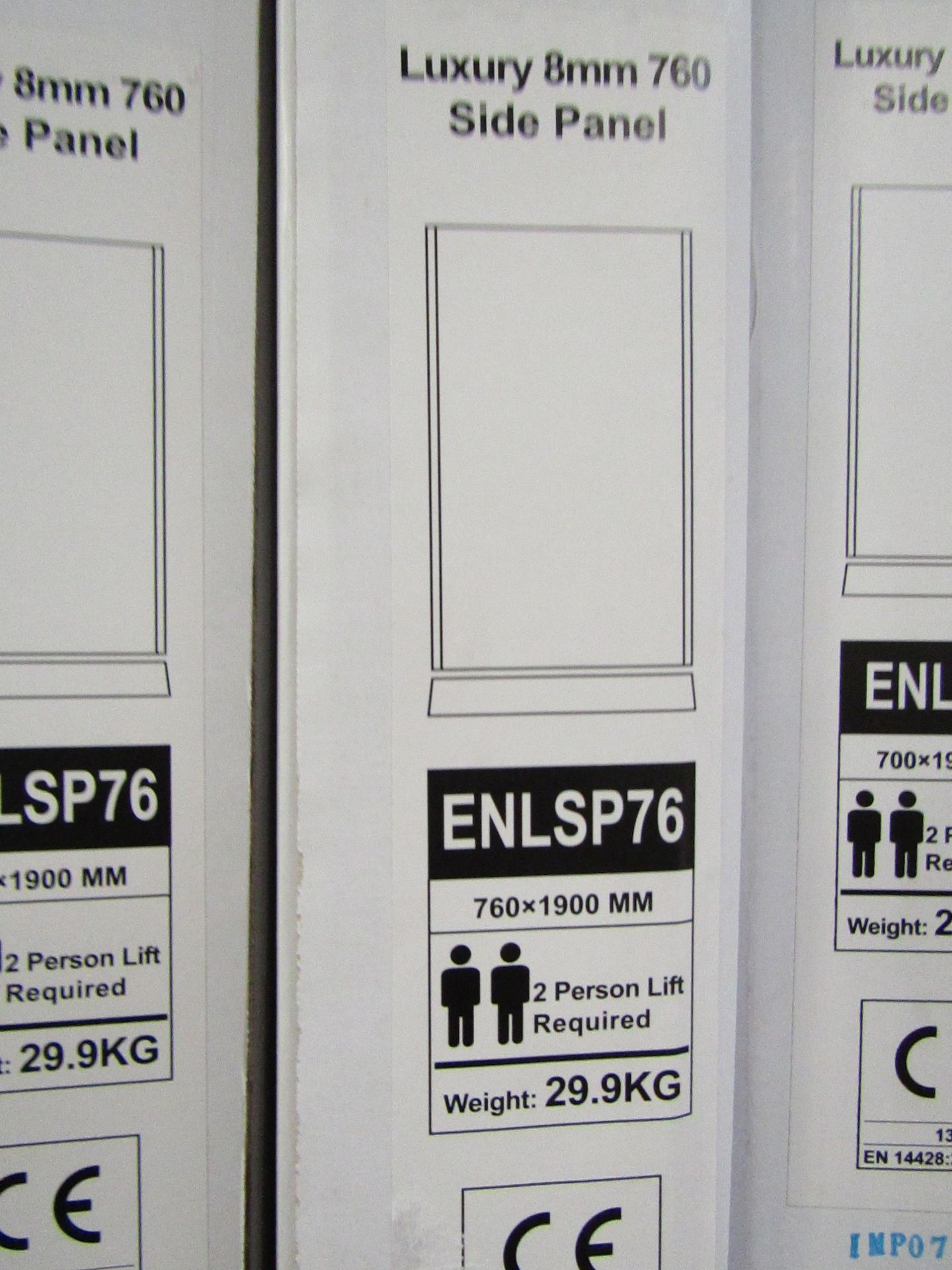 Luxury 8mm 760 side panel ENLSP76, new and boxed. RRP œ143. - Image 2 of 2