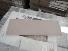 10x Packs of 34 Twilight Fog 300 x 100 wall tiles, new. Each pack is RRP £19.99 totaling this lot at