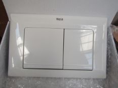 Roca L1 White Dual Flush plate, new and boxed.