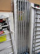 Carisa Mayra Chrome 420x1800 radiator, with box, RRP £510, please read lot 0.