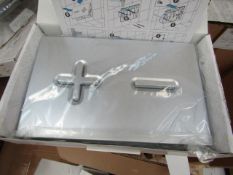 Roca PL6 grey lacquered Dual Flush plate, new and boxed.