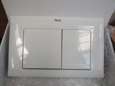 Roca L1 White Dual Flush plate, new and boxed.