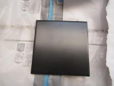 22x Packs of 25 wall tile rich brown satin 10 x 10cm, new. Each pack RRP £11.99 giving a lot total