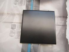 22x Packs of 25 wall tile rich brown satin 10 x 10cm, new. Each pack RRP £11.99 giving a lot total