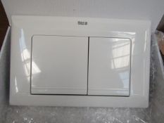 Roca L1 White Dual Flush plate, new and boxed.