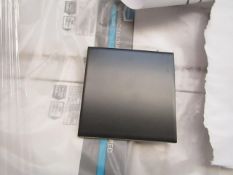 20x Packs of 25 wall tile rich brown satin 10 x 10cm, new. Each pack RRP £11.99 giving a lot total