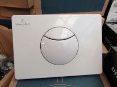 Villeroy and Boch flush plate, new and boxed.