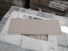 10x Packs of 34 Twilight Fog 300 x 100 wall tiles, new. Each pack is RRP £19.99 totaling this lot at