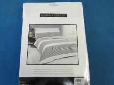 Sanctuary Harper Mono Superking Reversible Duvet Set, includes duvet cover and 2 matching pillow