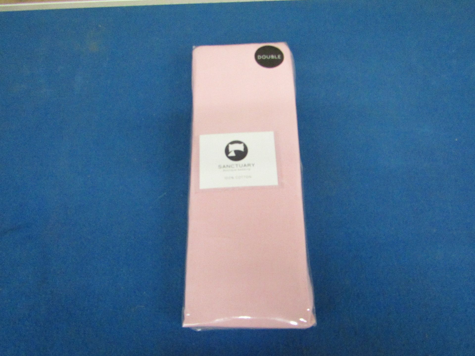 Box of 8x Sanctuary Fitted Sheet With Deep Box Blush Double 100 % Cotton RRP £20 new & Packaged