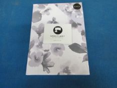 Sanctuary Elissia Purple Reversible Duvet Set Single, includes duvet cover and a matching pillow