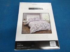 Sanctuary Elissia Purple Reversible Duvet Set Double, Includes duvet cover and 2 pillow cases, 100 %