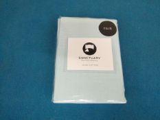 Box of 24X Pair of Housewife Pillowcases Duck Egg 48 X 76 CM +18cm flap 100 % Cotton New & packaged