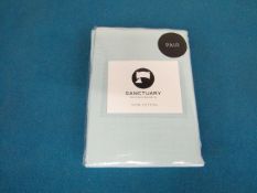 Box of 24X Pair of Housewife Pillowcases Duck Egg 48 X 76 CM +18cm flap 100 % Cotton New & packaged