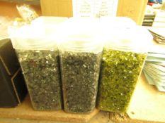 6x 550ml Various tubs of granules, new.