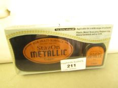 1 x StazOn Metallic Copper Fast Drying Solvent Ink RRP £10.99 each new