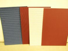 box of various colours A4 Corrogated Sheets of card new see image