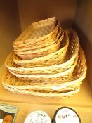 9 x various sizes of Wicker Baskets all new, Ideal for Making Gift Sets