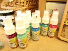 9 x Imagination Crafts 25ml Mix Media Ink Sprays various colours RRP £3.99 each new