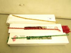 3 x packs of Glitter Wire Lengths 6mm x 30cm various colours new see image