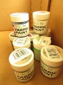 9 x Dylon 25ml Fabric Paints various Colours RRP £3.65 each new see image