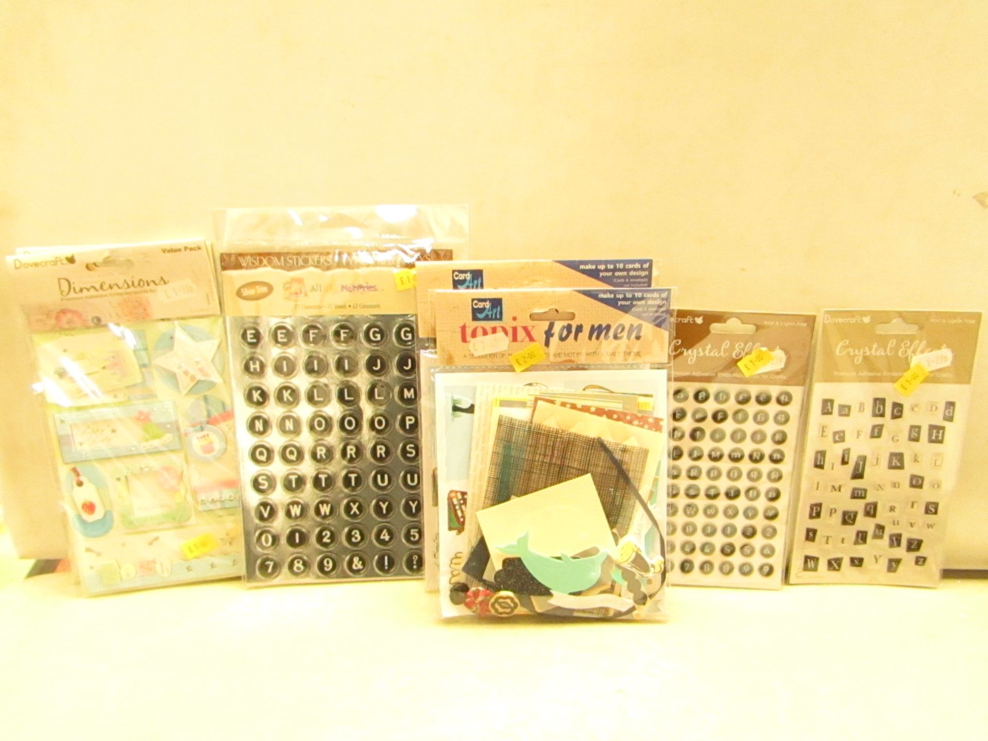 7x Card Art paper crafts, new and packaged.